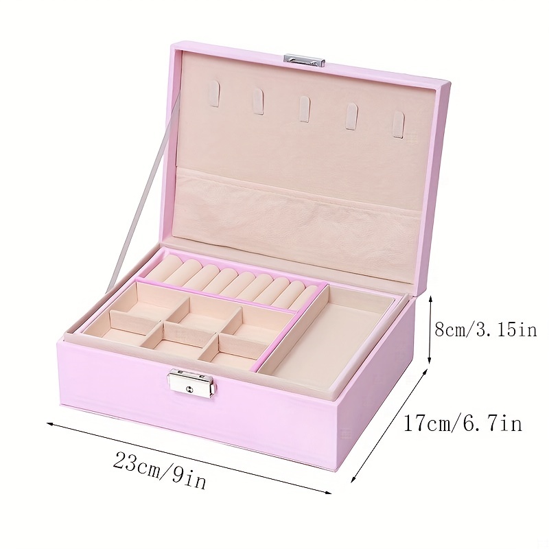 Large Capacity Double-layer Jewelry Box Organizer